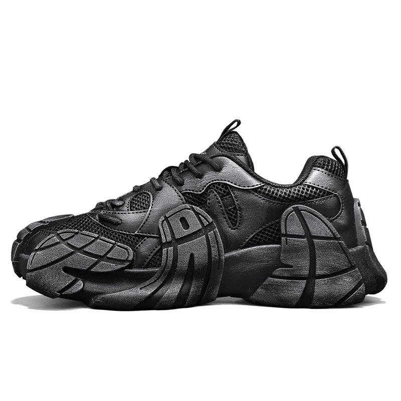 Men's shoes new summer breathable sports and leisure shoes men's outdoor mesh shoes platform-soled personalized mecha shoes trendy shoes