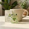 Artistic Glass Animal Decorations Mini Turtle Ornaments with Heartwarming Message Card Cute Figurines