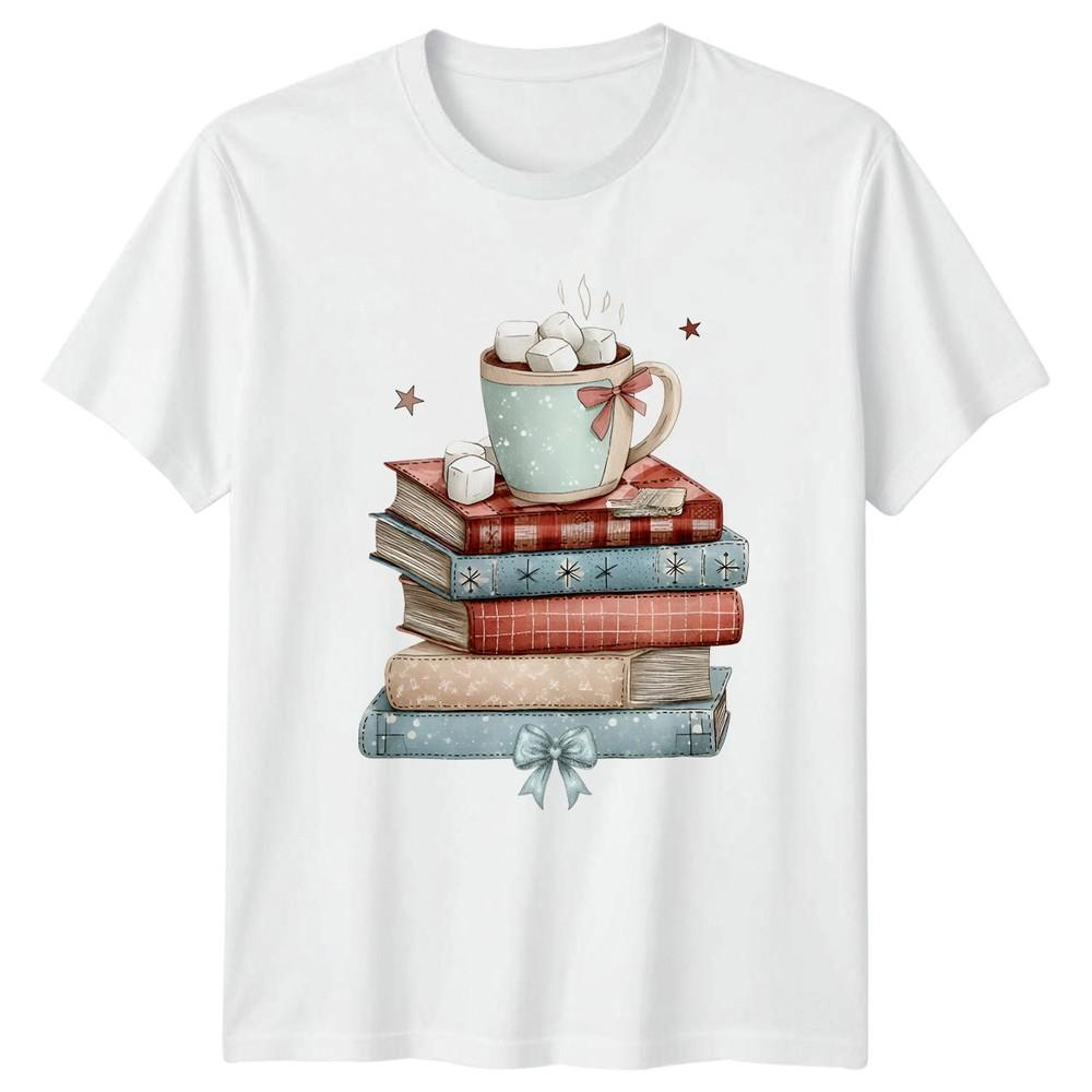 Cozy Winter Reads And Hot Unisexs TShirt Bookworm Christmas Gift For Her S