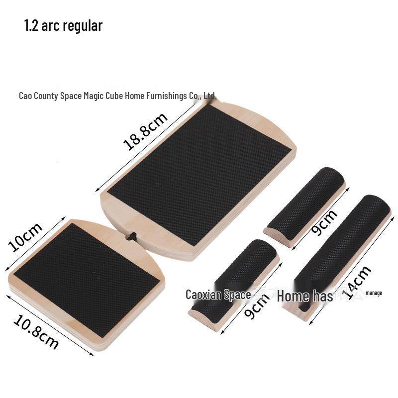 Wooden Single Leg Balance Trainer & Ankle Strengthener Board