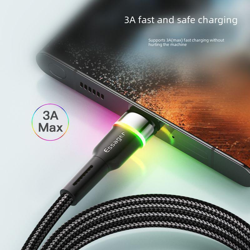ESSAGER RGB Fast Charging Cable for Huawei, Samsung, Xiaomi.