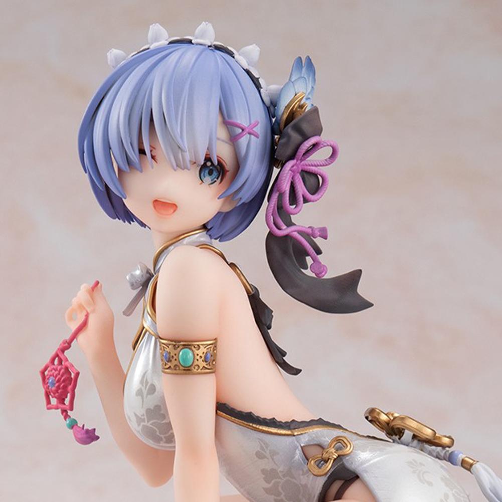 Anime Remu Emilia figure Remu Emilia action figures Cheongsam Remu Emilia figurine Doll PVC Model Toys Collection Statue Gifts