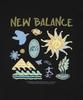 Nyuballanseu Nbneg31643 / Uni Sunny & Rainy Illustration Short Sleeve T-Shirt (Black)