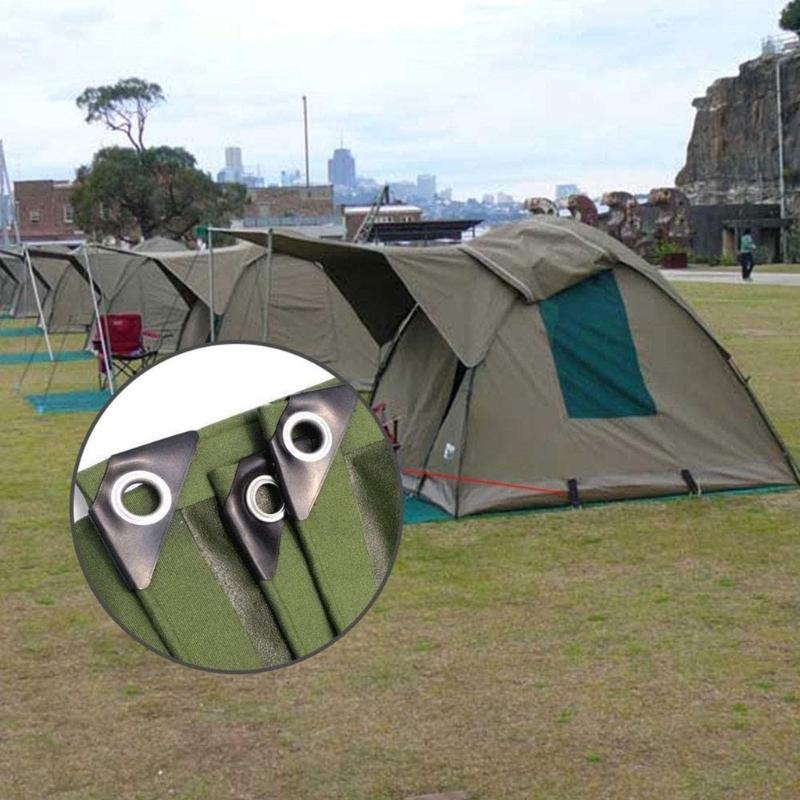 100Sets Grommet Tool 10mm Eyelets with 3pcs Installation Tools for Craft Making Shoes Bag Leather Belt Repair Accessory