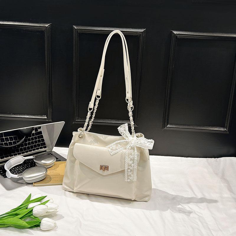 

Вместительная сумка-тоут с бантом, модная сумка через плечо из мягкой кожи бежевый