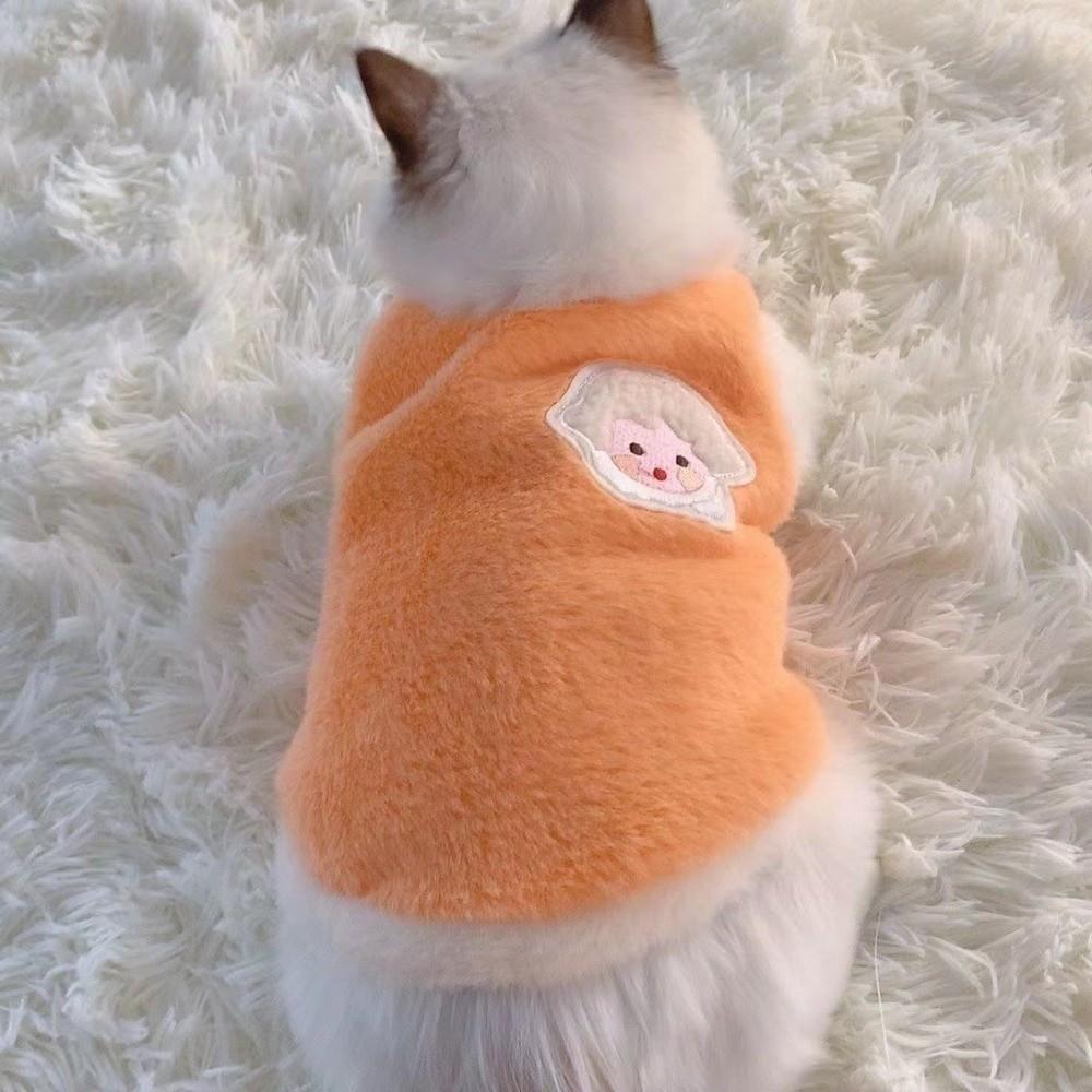 Breathable Cat Clothing Faux Rabbit Fur Pet Supplies Winter Warm Dog Cat Fleece Clothes  Autumn