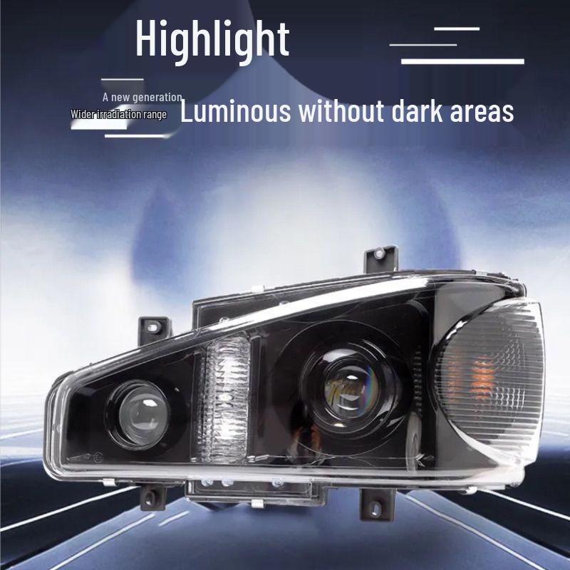 FAW J6 Super Bright Dual-Lens All-LED Headlight Assembly for J6P/J6M Models Black Gold Laser Left