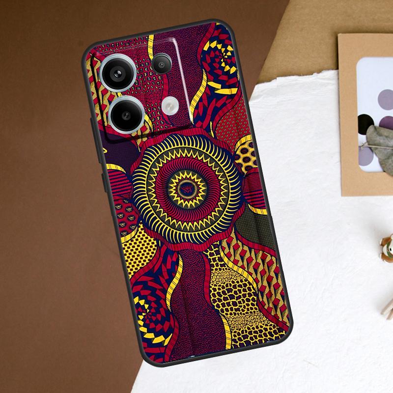 African Style Fabric Print Case For Xiaomi Redmi Note 13 Pro Plus Note 12 11 9 10 11S 10S 12S Redmi 13C 10C 12C Cover