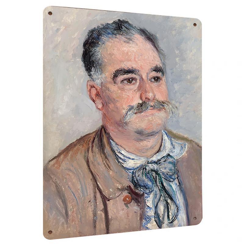 Custom Vintage Portrait Oil Painting Style Metal Tin Wall Art Decor Hanging 20x30cm（7.8x11.8inch）
