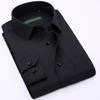 Frühling Herbst Business Casual Langarmhemd Herrenhemden All-Match Einfarbig Business Wear Plus Size Herrenbekleidung Anzüge & Blazer