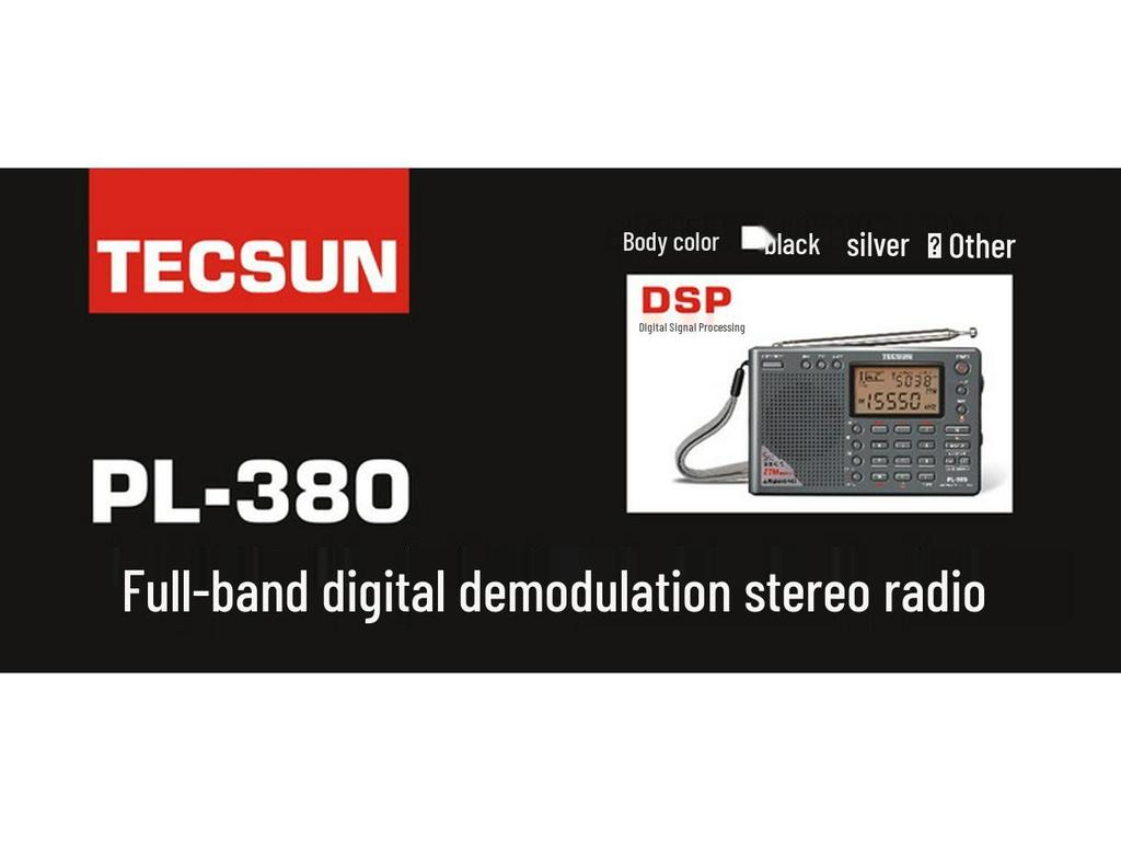 Tecsun PL-380 Digital Stereo Full Band FM Portable Radio