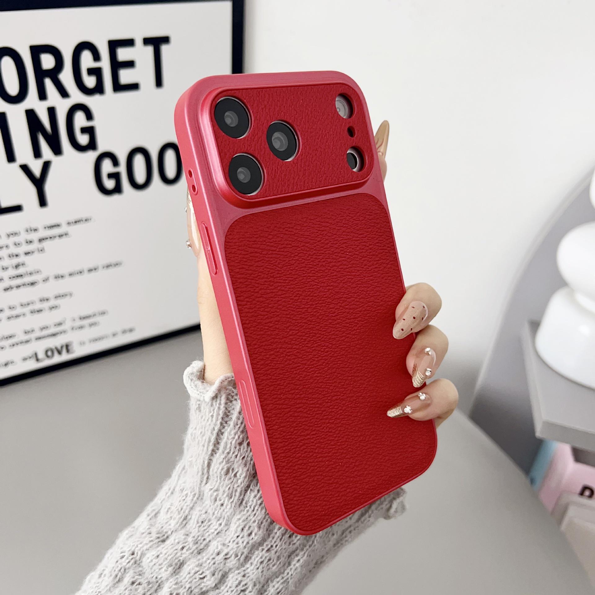 

iPhone 17 Pro Max Lychee Texture Case: Instantly Transforms into a Large Window, Compatible with Apple 16 & 15, Full Coverage 14 Pro Max