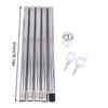 3/4/5 Sections 0.45Mm Stainless Steel Flagpole With Flagpole Base Flagpole Holder Flag Pole Kit With Plastic Rotating Rings