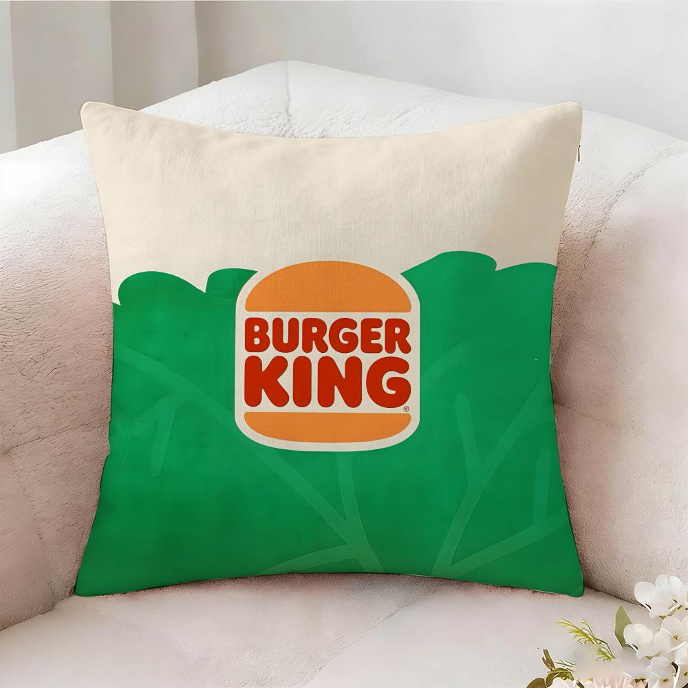 Burger King Brand Pillow Case Pillowcase, Double-sided Printed, Sofa Cushion, Bedroom Headboard Pillow
