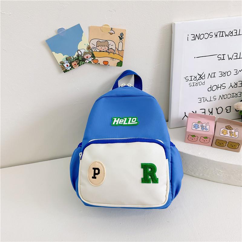 New Trendy Kids Nylon Backpack Colorful Letters Cute Casual School Bag