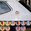 Car Styling UK USA Germany Italy France National Flag Metal Zinc Alloy 3D Adhesive Emblem Badge Sticker Decal Auto Accessory