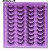 20 Pairs Faux Mink Lashes 3D Fluffy Natural Lashes Makeup False Eyelashes  Russian Strip Lashes Eyelash Extension