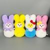Plush Peeps Easter Bunny Doll Character  Soft Short Pile Fabric Ideal Gifts