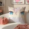 AAlyaS Hides Feelings Cushion Cover Pillowcase Short Plush Invisible Zipper Room Sofa Cushion Cover