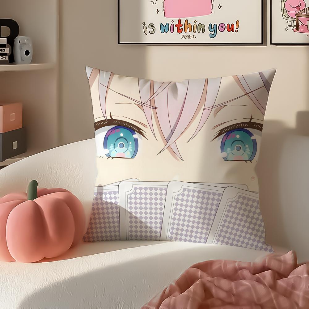 AAlyaS Hides Feelings Cushion Cover Pillowcase Short Plush Invisible Zipper Room Sofa Cushion Cover