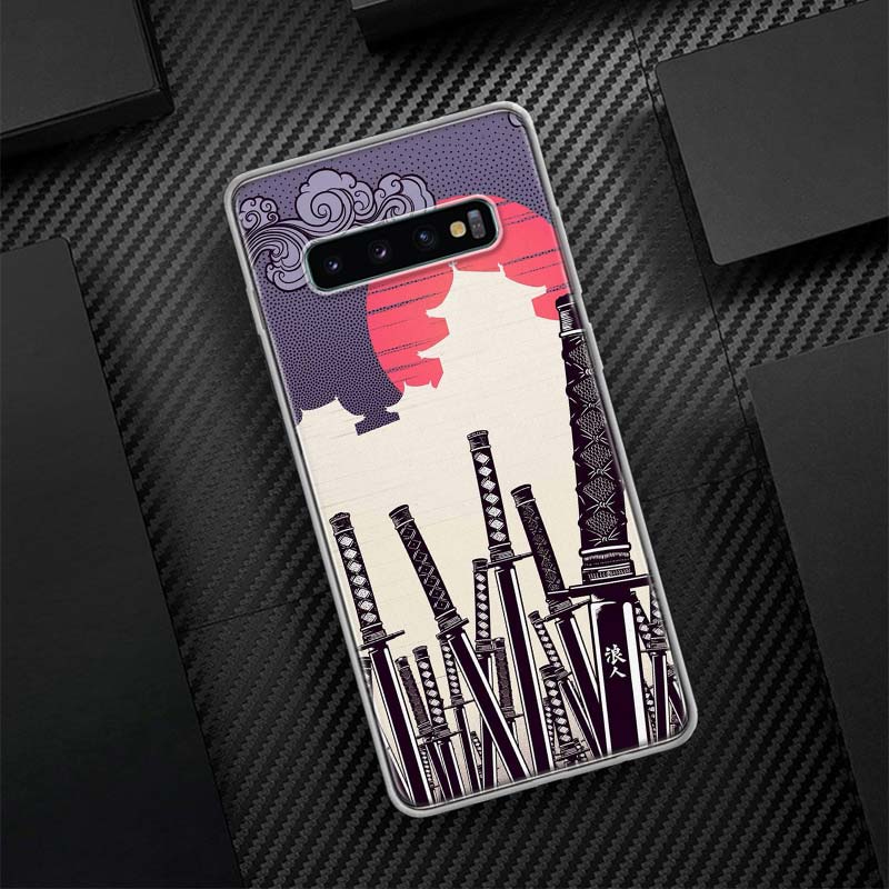 

Чехол Samurai Japan Art Sac для телефона Samsung Galaxy S20 FE S21 S22 Ultra S10 Plus S10E S8 S9 + S7 Edge J4 Роскошный Мягкий Чехол Samsung S22 Ultra