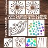 8 Pieces/set, Four Seasons Flower Pattern, Animal Painting Hollow Template, Spray Painting Template, Pattern DIY Template, Milk White, PET Material