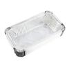 20Pcs 670ml Barbecue Plate Rectangular Aluminum Foil Baking Boxes Roasting Grill Tin Tray for