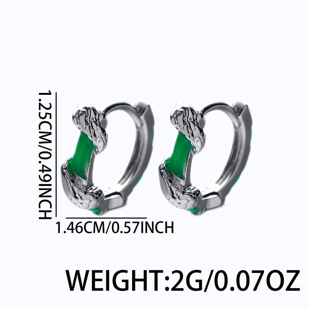 1PAIR Earrings men's high-end sense trend ruffian handsome snake single  cold wind boys earrings