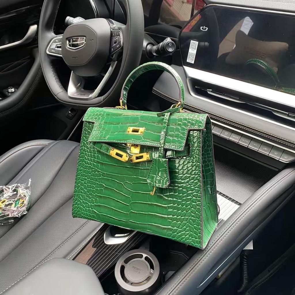 2025 Cross-border Bags Women's New Trendy Fashion Hand-held Small Square Bag Crocodile Pattern  Bag Shoulder Crossbody Bags