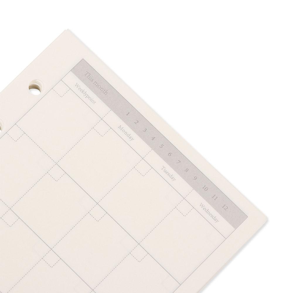 45 Sheets A5 A6 Loose Leaf Notebook Refill Paper Planner Inner Page Point Square Blank Plan Kraft Paper Inner Page Stationery