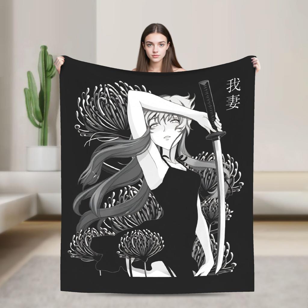 Mirai Nikki Gasai Yuno Super Soft Blankets Plush Throw Blanket Street Trend Couch Chair Flannel Bedspread Sofa Bed Cover