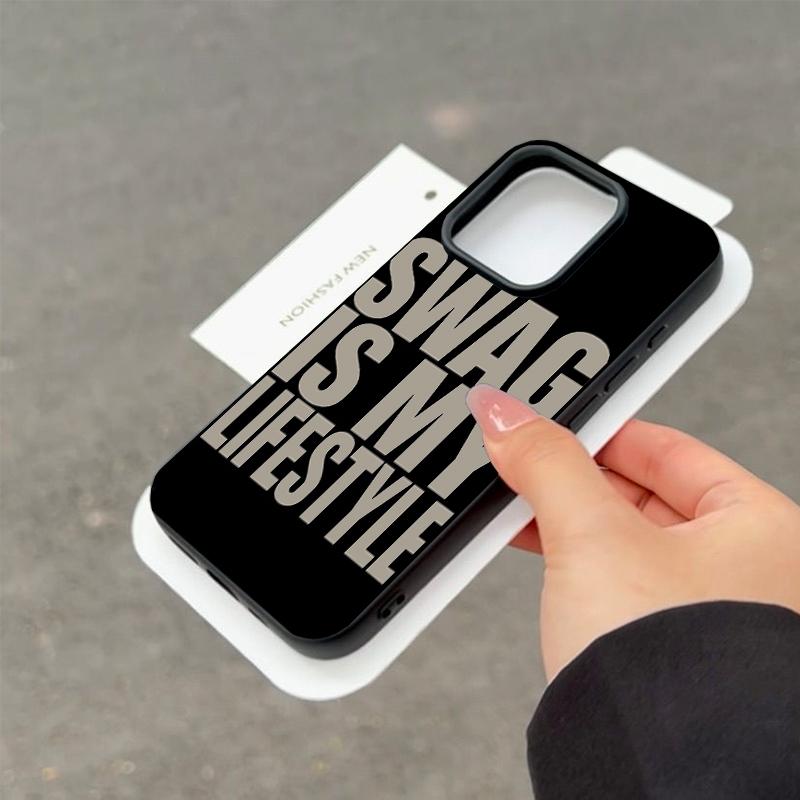 Creative Letters Swag Is My Life Style Phone Case For iPhone 17 Air 16 15 14 13 12 11 PRO MAX X XR XS 16 PLUS Back Cover Funda