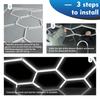 Honeycomb Led Lights Garage Light Ceiling Lighting AC85-265V Garage LED Tube Lights Hexagon For Auto Car Body Repair Workshop