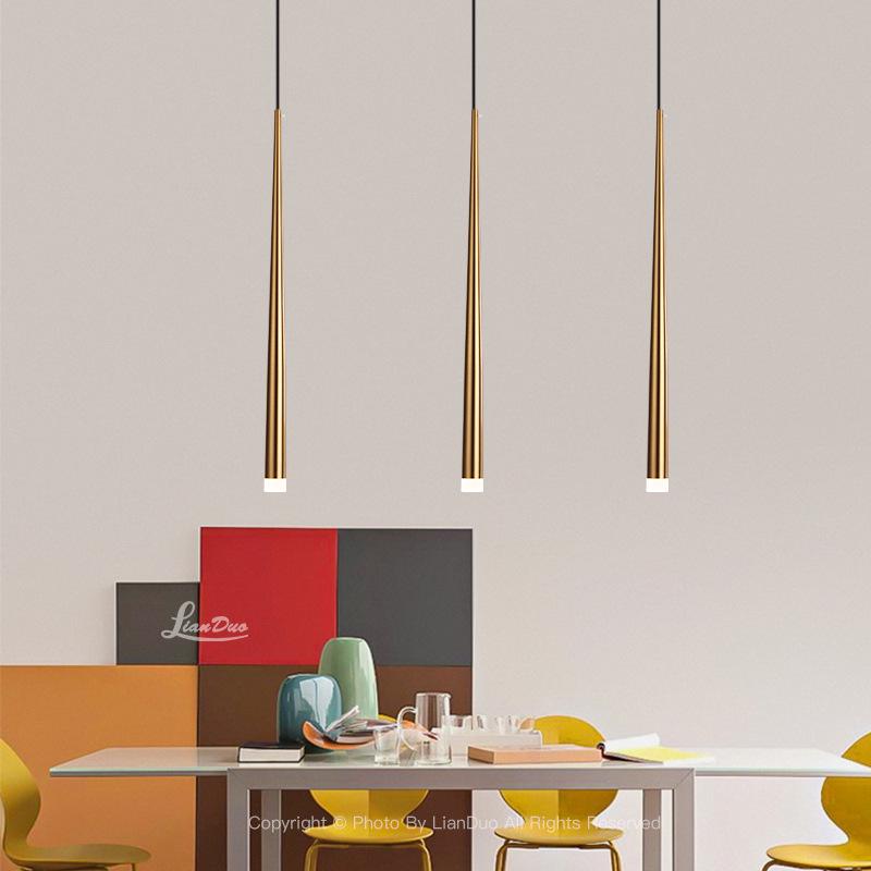 Nordische Minimalistische Hanglamp - Moderne Slaapkamer/Nachtkastlamp, Creatief Langwerpig Ontwerp, Enkele Lamp voor Restaurant of Bar Balie