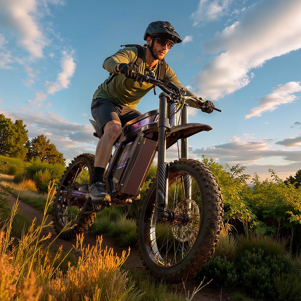 Shengmilo S900 Pro Elektrische Fiets voor Volwassenen 19" Dikke Banden 2100Wh Batterij 65-95km Actieradius 65km/u Max. Snelheid Kleuren LCD Scherm