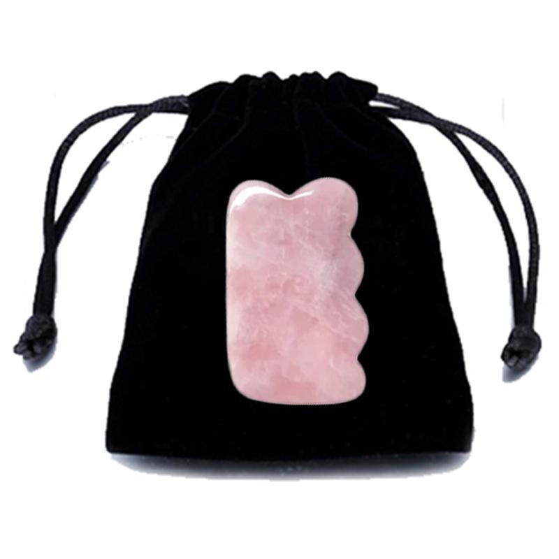 Rose Quartz Gua Sha Board Natural Jade Gouache Scraper Massager Facial Lifting SPA Acupuncture Skin Care Anti-Aging Beauty Tool