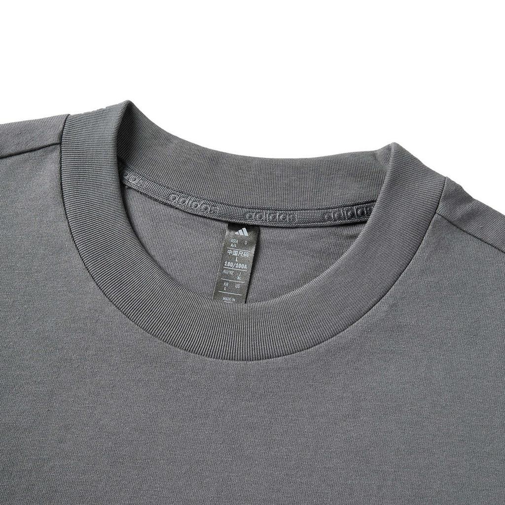 adidas Moisture-Wicking Cool Thin Sports Short Sleeve T-Shirt Unisex Tops Gray KB9426