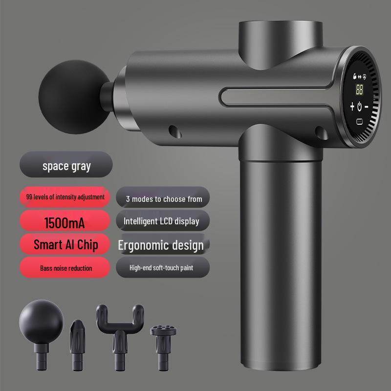 Electric Massage Gun with Heat and Extended Handle for Full-Body Relaxation