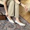 Woman Elegant French Square Toe Mary Janes Shoes Cute Casual Female Retro Low Heel Footwears Soft Soled Outdoor Dress Pumps