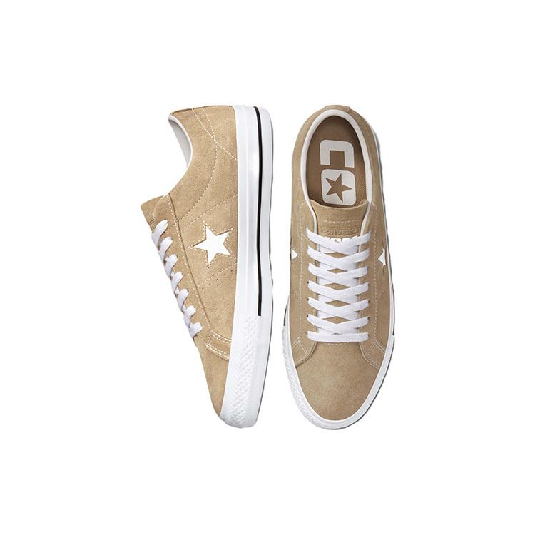 Converse One Star Pro Suede Low Nomad Khaki Unisex Sneakers Tan Black White A00941C