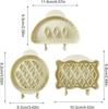 Classic Mini Hand Pie Molds, Pocket Pie Press, Dough Pocket Pie Presser Molds, One Press Autumn Cottage Pie Set, Party Potluck Hand Pie Pan Molds Set