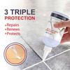 Water-Resistant Tile Grout Paint Grout Filler Tube Tile Gap Repair Waterproof White Agent for Bathroom Wall Tiles