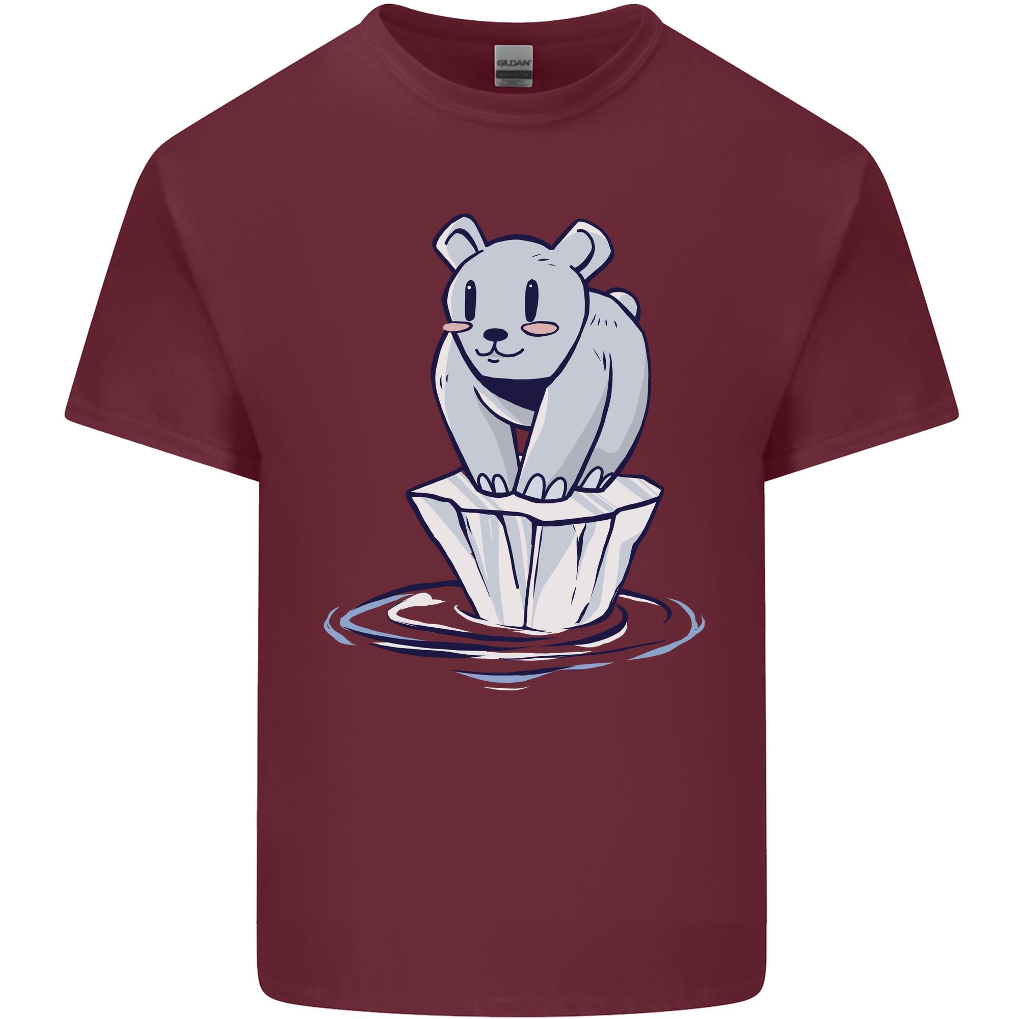 Floating Polar Bear Climate Change EnvironUnisext Unisexs Light Cotton TShirt S