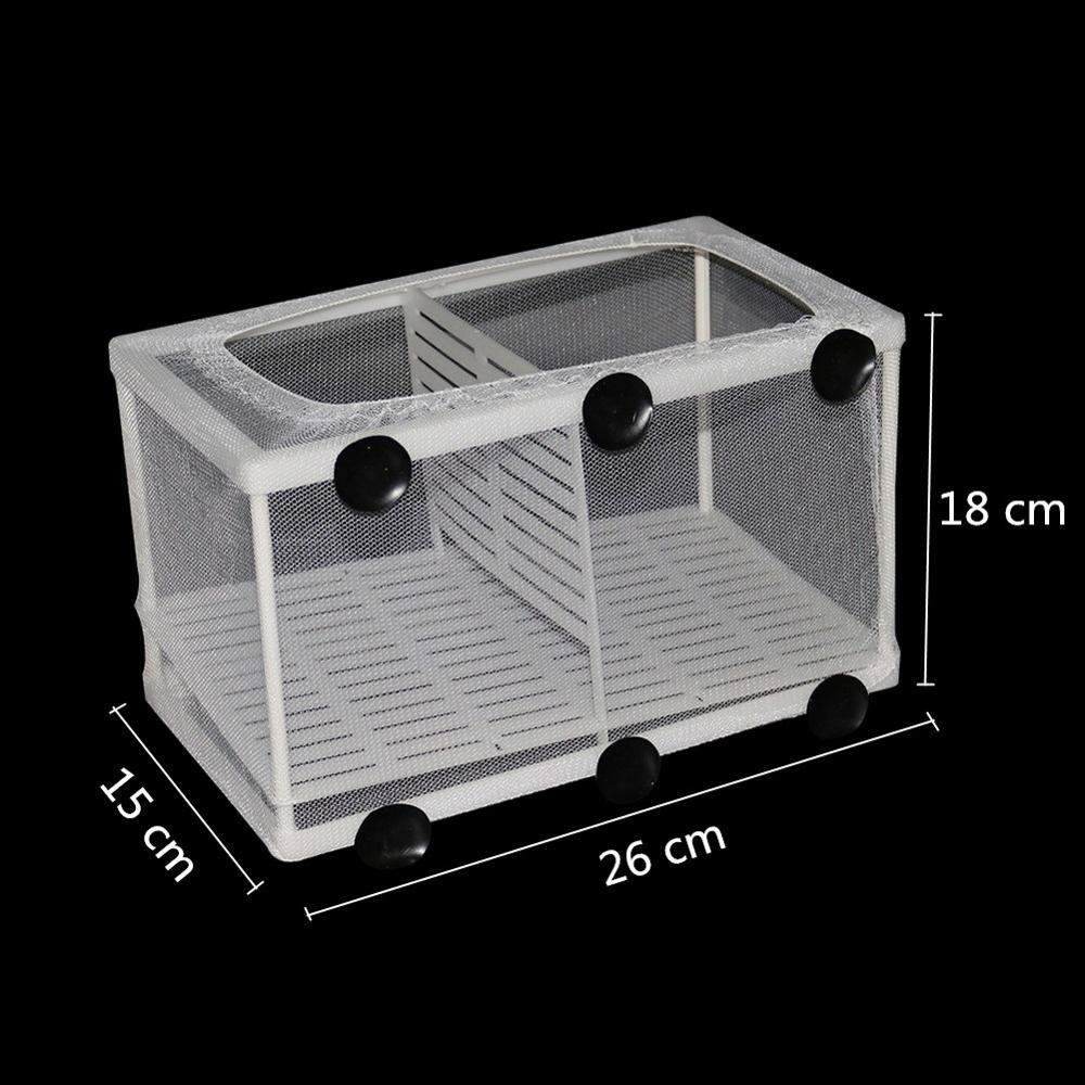 Aquarium Water Isolation Network Hanging Fish Breeding Breeding Isolation Box Aquarium Fish Tank Accessory Two Size Optional 1Pc