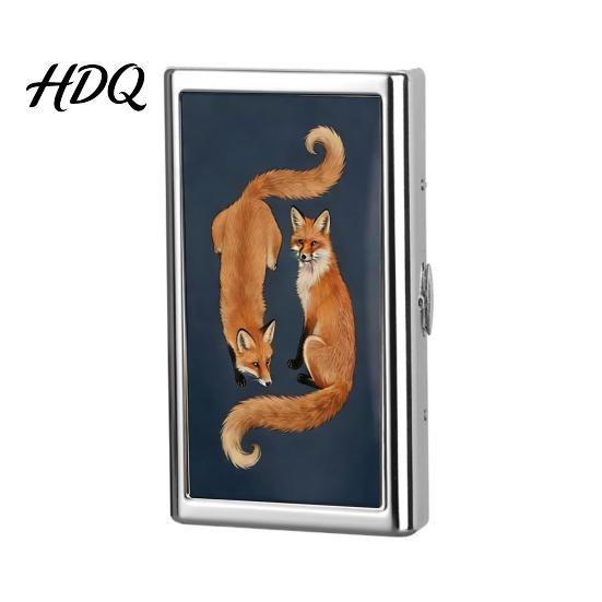 Men Card Box Vintage Style Case Slim Stainless Steel Holder Secure Snap Elegant Wallet Closure Fits Cash ID Business Cards for Women Metal