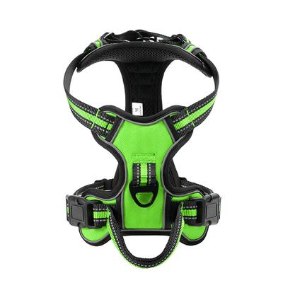 Nylon Adjustable Dog Harness Vest Reflective Pet Harness For Small Medium Large Dogs Breathable Dog Harness No Pull Harness Dog
