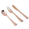 Rose Gold Party Tableware Kit Table Cloth Knife Fork Spoon Paper Cup Plate Straws Baby Shower Wedding Birthday Party Decorations