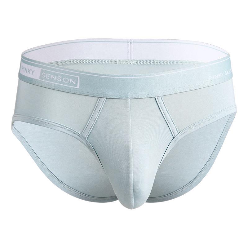 Pinky Senson Men's Mid-Rise Plus Size Modal Briefs - Solid Colors