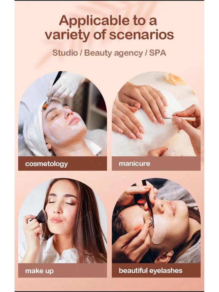 24-inch Half-Moon LED Beauty Lamp for Manicure, Microblading, Eyebrow, Eyelash, Eye Protection, Floor Fill Light.