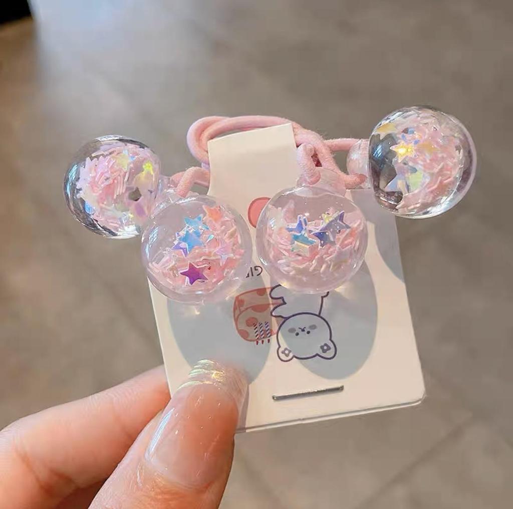 Kinder Pailletten Floral Elastische Haarbänder Gummiband Haargummi Prinzessin Kawaii Haarseil Kopfbedeckung Mädchen Kinder Haarschmuck